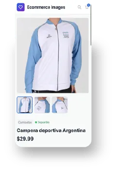 Ficha de producto de Sonder en móvil